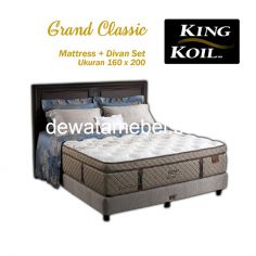 Bed Set Size 160 - KING KOIL Grand Classic 160 Set  - FREE Mattress Protector